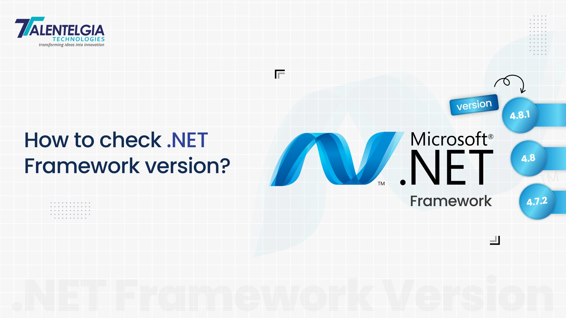 How to check .net framework version