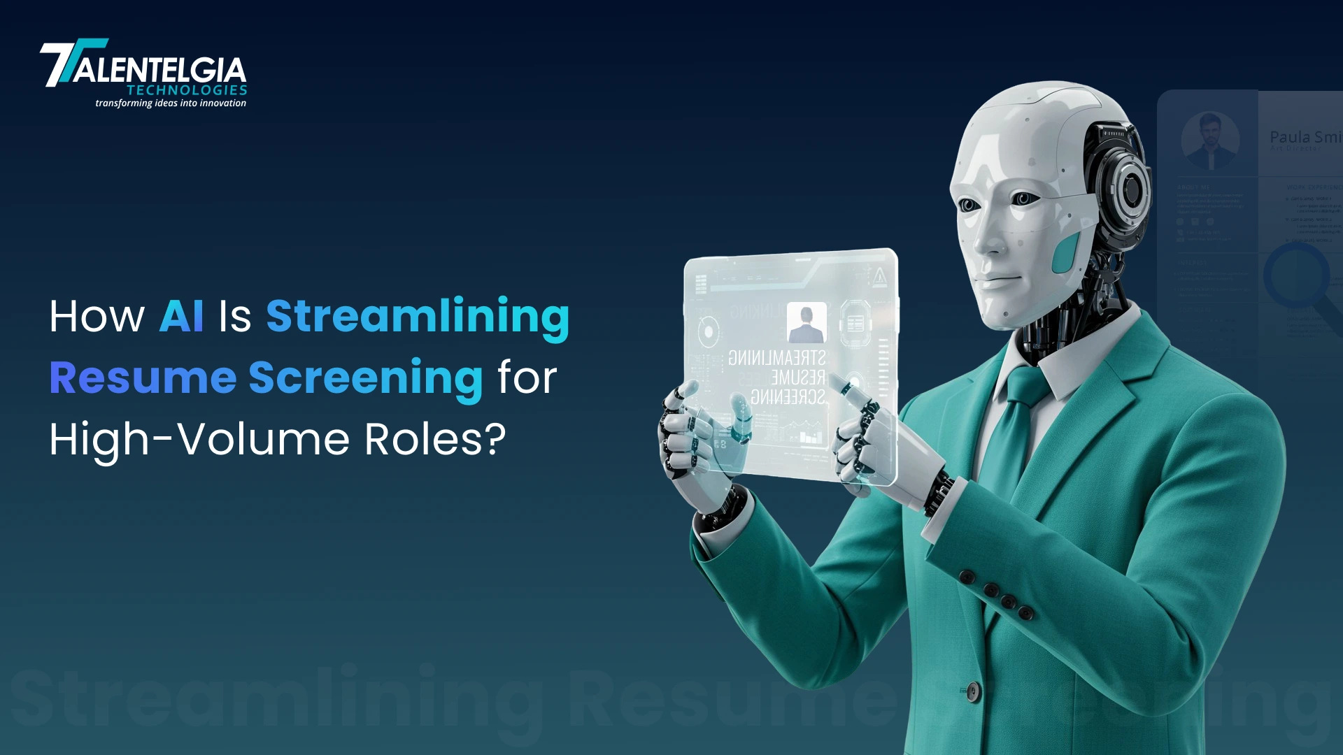 AI in streamlining resumes