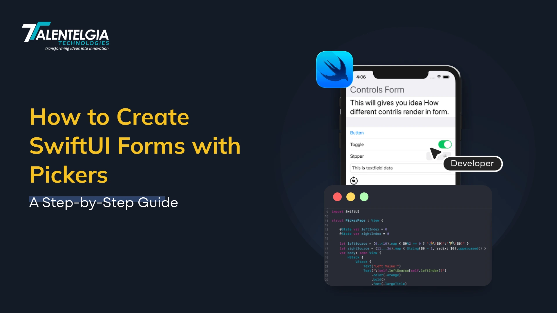 How To Create SwiftUI Forms With Pickers
