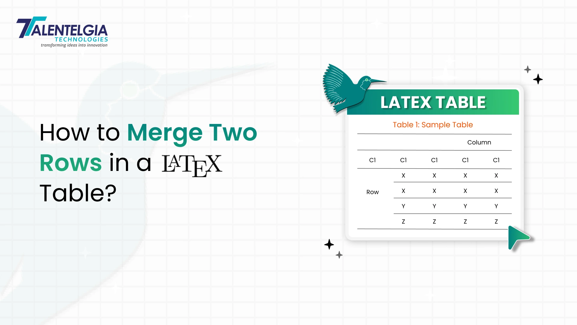 How to Merge Two Rows in a LaTeX Table?
