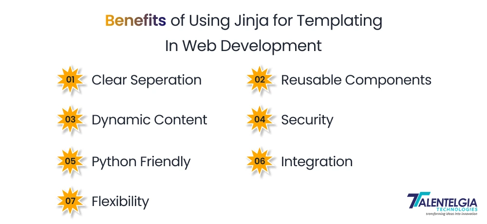 benefits of using jinja for templating in web development