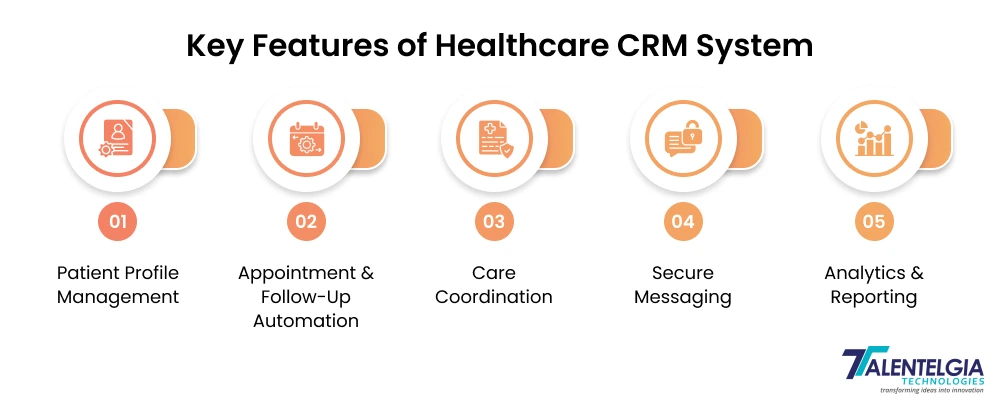 key feature of healthcare CRM system