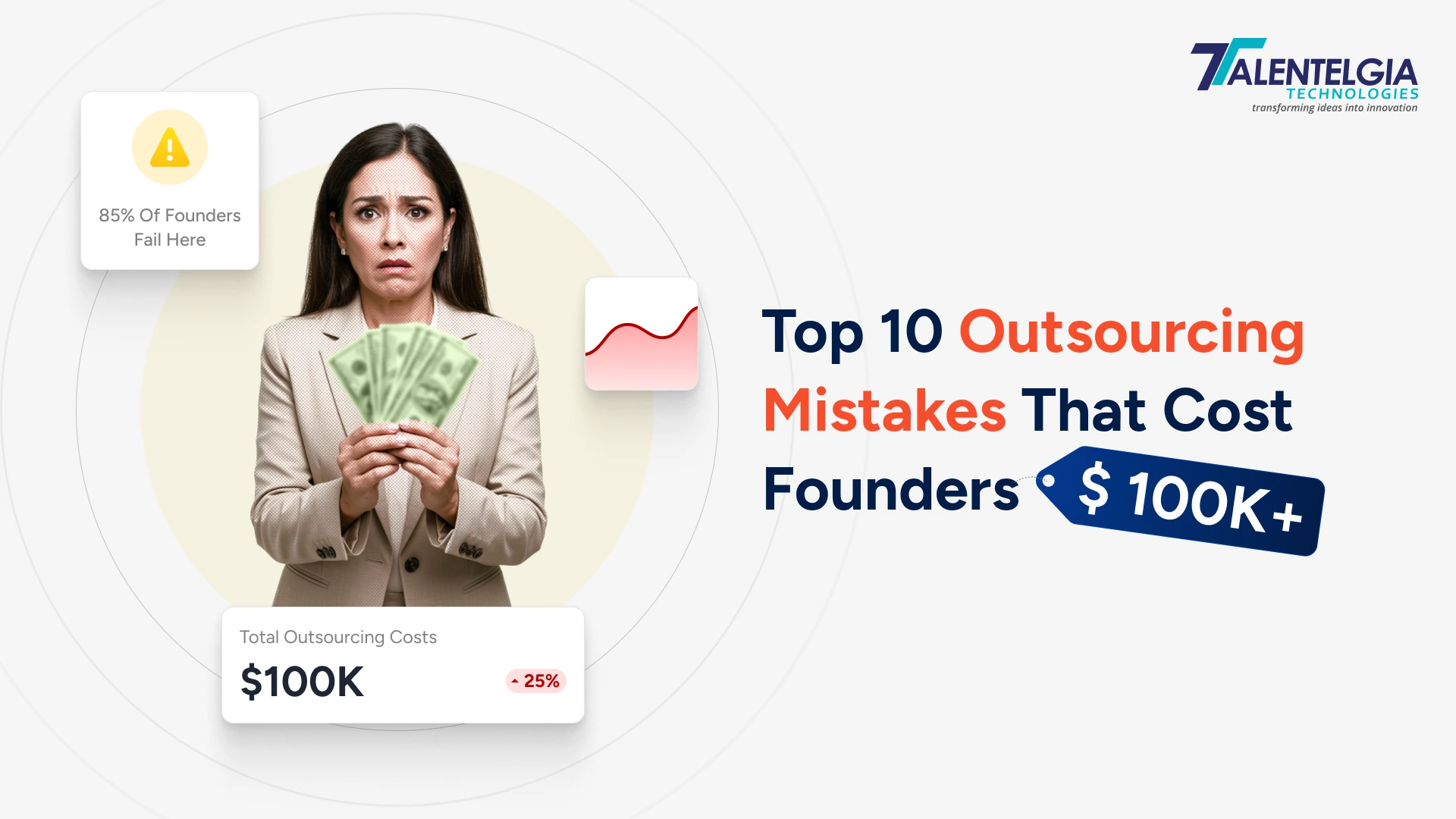 Top 10 outsourcing mistakes that cost founders $100K+