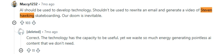 Reddit Comment 3
